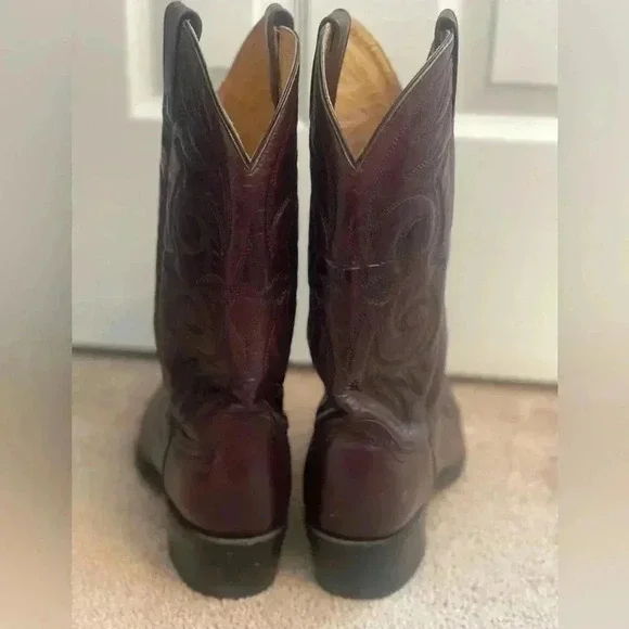 Men’s size 12 D Acme leather cowboy boots. Beautiful! - Picture 6 of 16